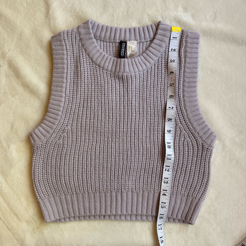 H&M Purple Ribbed Knit Top - Picture 4 of 4